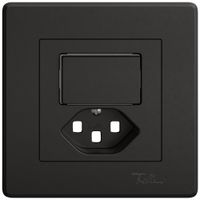 Kit de montage ENC EDIZIO.liv SNAPFIX® p.combi.T23 a.1 bouton a.lentille lat.no