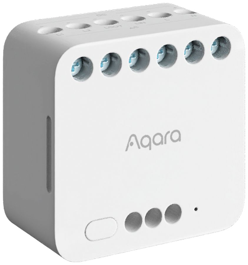 EB-RF-Schaltaktor Aqara DCM-K01 Zigbee 2-Kan 2500W 100…250V 2×DI