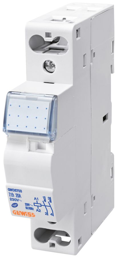 REG-Schütz Gewiss 90 AM 230V AC 2NO 20A 400V brummfrei 1TE