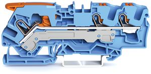 Borne de passage WAGO TopJob-S 6mm² 3L bleu série 2106