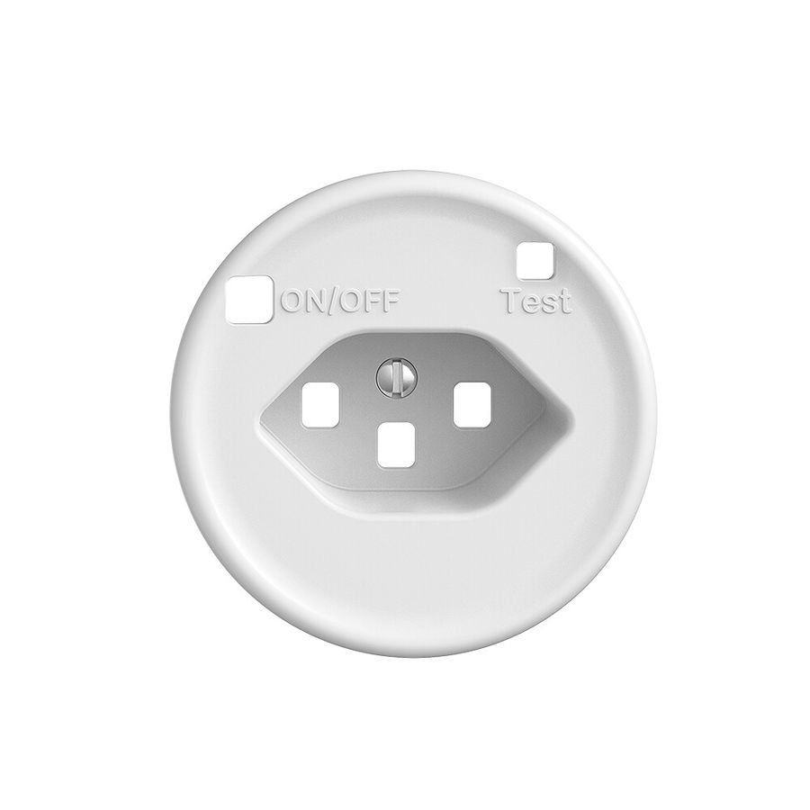 Frontset STANDARDdue zu FI-Steckdose T23, weiss, mit shutter