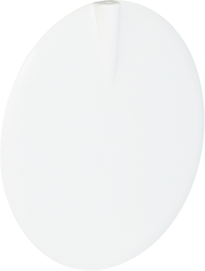 Deckenrosette AGRO Ø98×5mm weiss mit Kabelgang