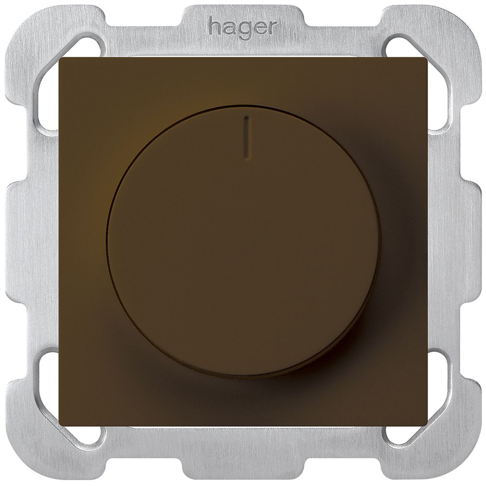 UP-Drehdimmer Universal Hager kallysto 20…400W/VA braun