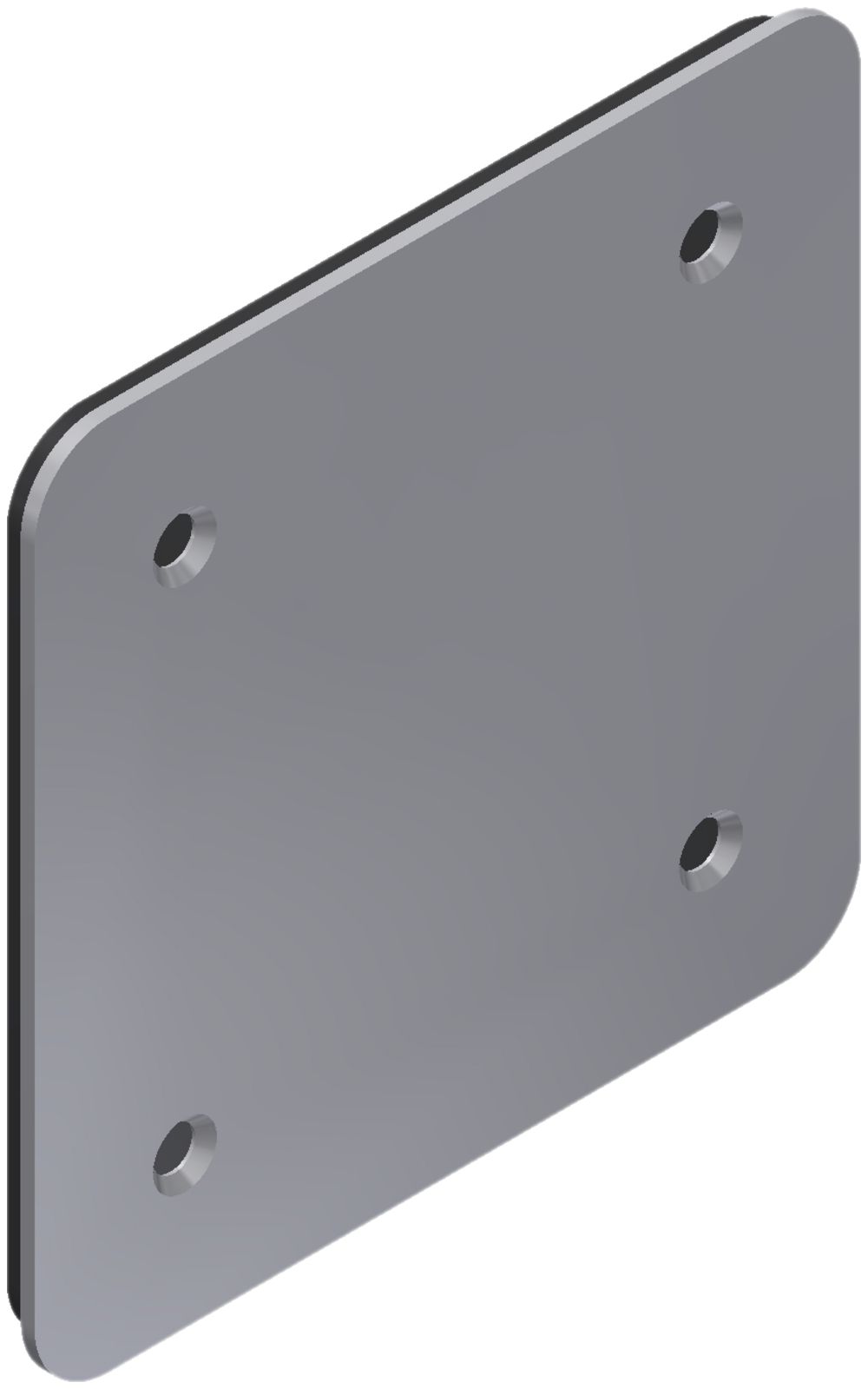 Nassdeckel Quox 88×88mm Chromstahl geschliffen IP54