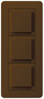 UP-Kombination kallysto.trend Gr.I-I-I vertikal 3×Schalter S3 braun
