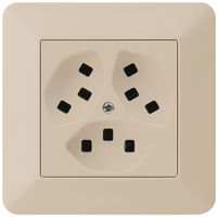 Prise ENC Hager kallysto.trend 3×T23 C beige