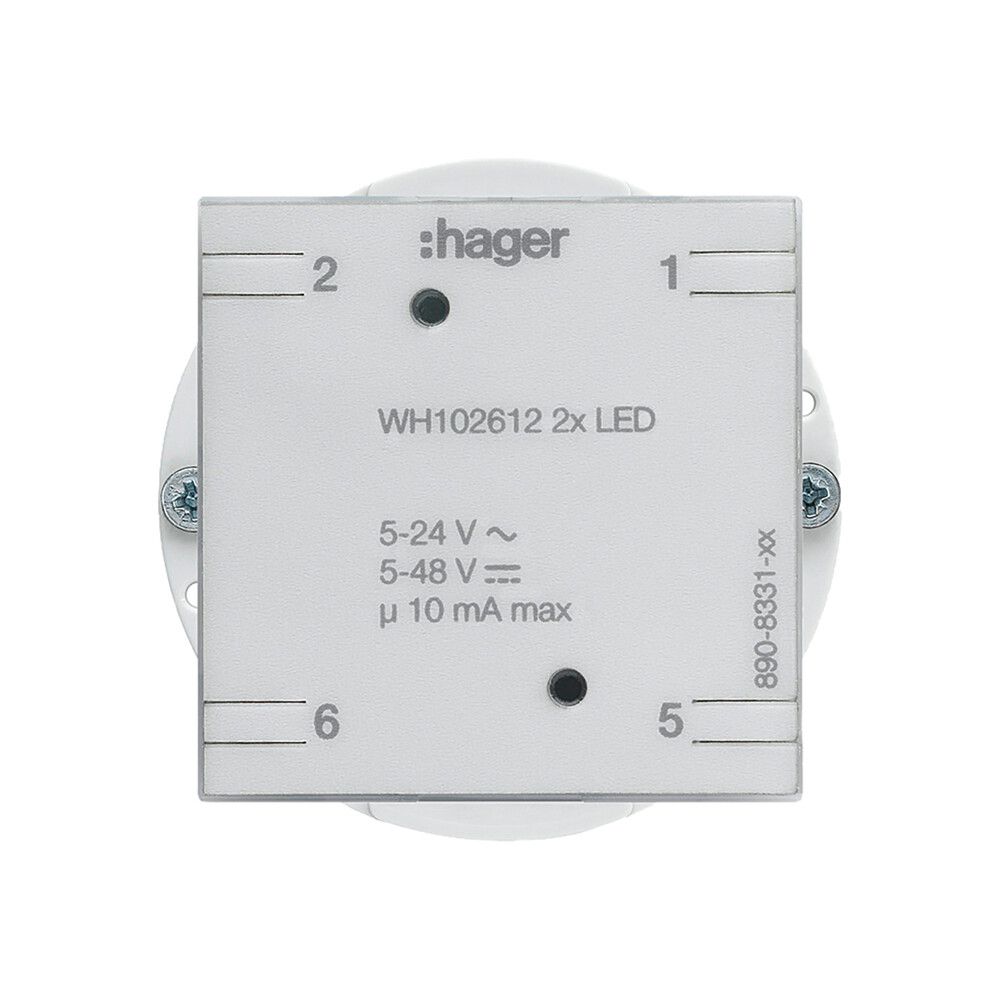 Einsatz zu Universaltaster 2× Hager mit LED Bauart E