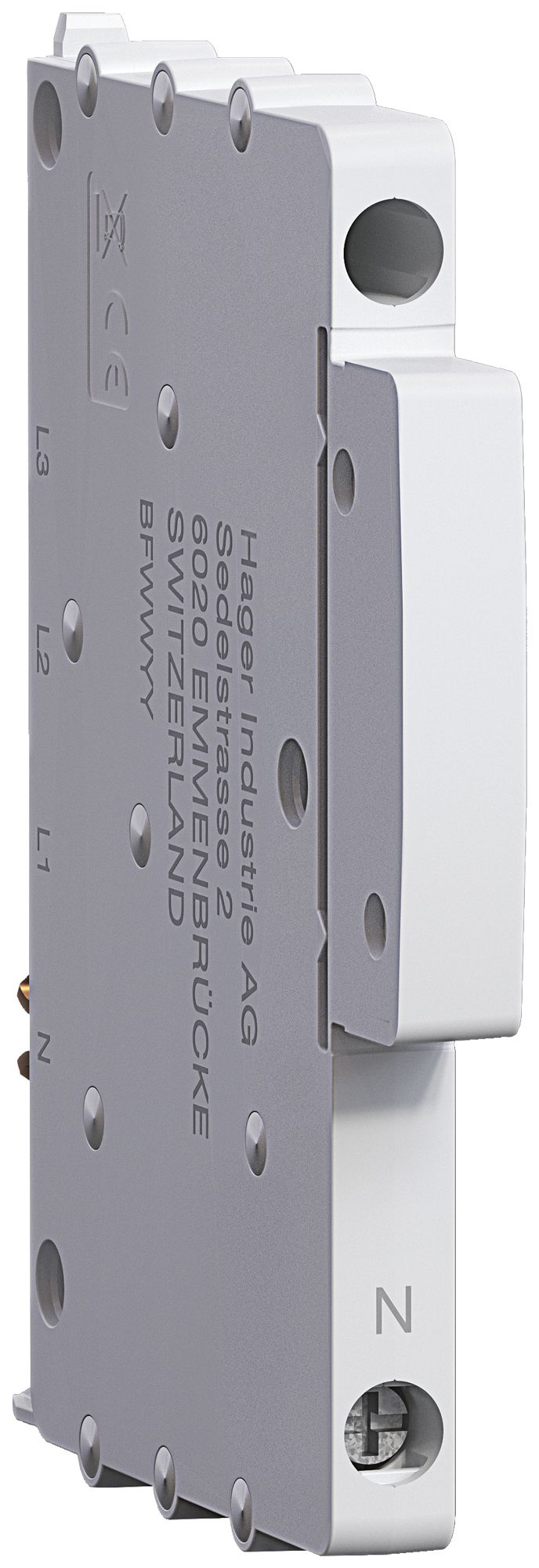 Modulo di alimentazione Hager uniway 63A, N, larghezza 9mm