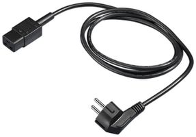 Câble de raccordement Rittal DK 7200.216 SCHUKO/C19 240V 3P 16A PVC noir 1.8m