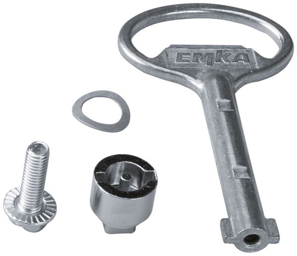 Schliessung Hager Univers Doppelbart 3mm 1 Schlüssel