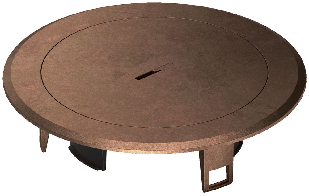 Deckel Hager für BSR02 Metall Kupfer