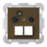 UP-Antennendose R/TV-Daten kallysto HMS B 2GHz 10.5db braun