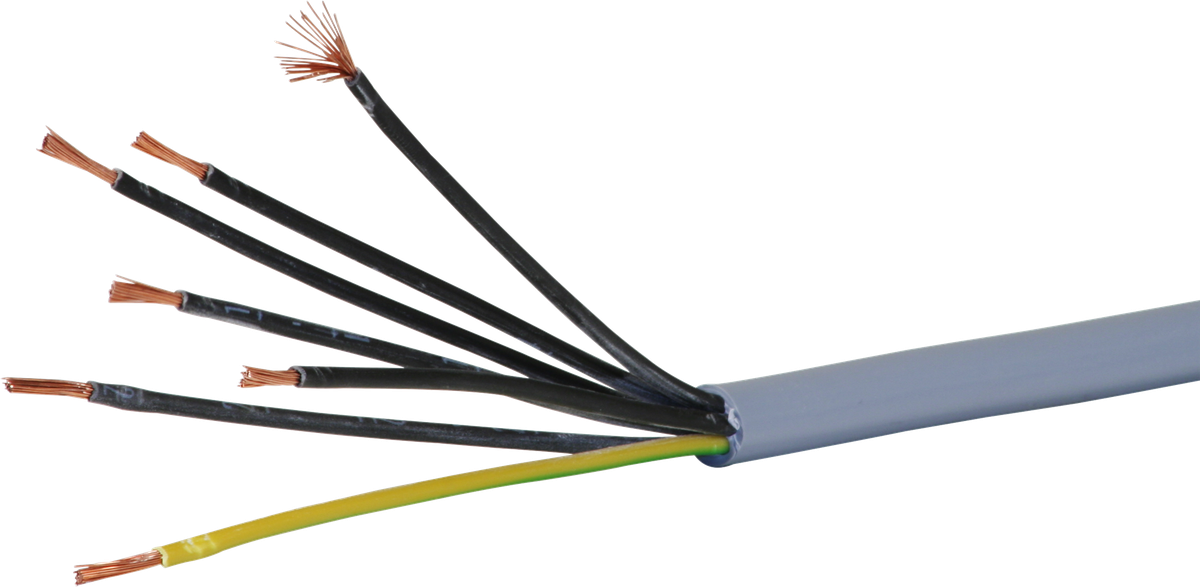 Steuerkabel LiYY 7×1.5mm² nummeriert grau