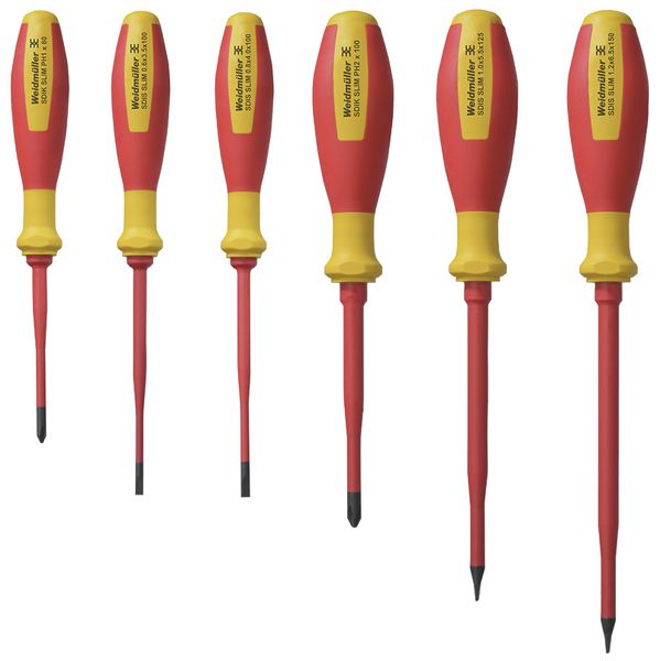 Schraubenzieher-Set WM SDI SET SLIM Schlitz 3.5/4/5.5/6.5 und PH1/2 VDE