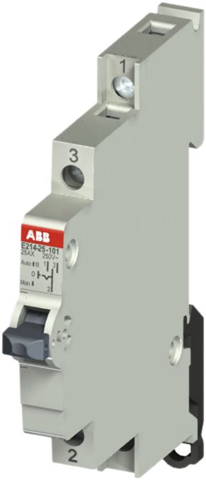 REG-Gruppenschalter ABB E214, 25A/250V 1L 1W, ½TE, "I-0-II"