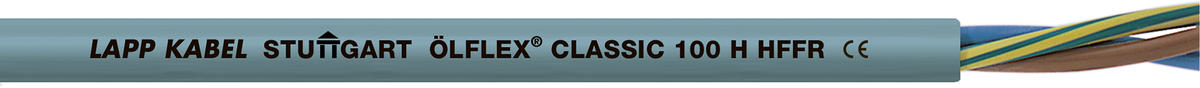 ÖLFLEX 100H 5×16mm² 3LNPE grau B2ca