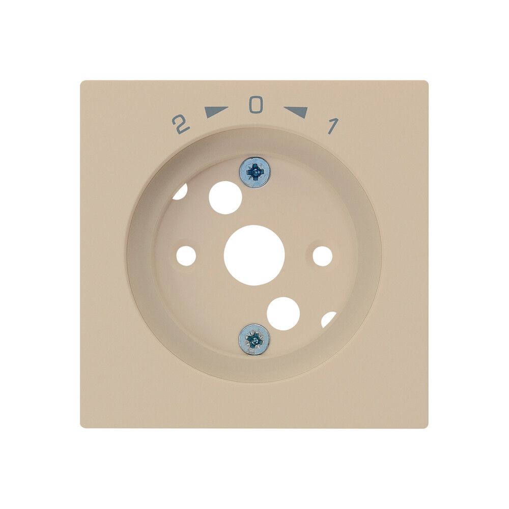 Frontplatte kallysto 1->0<-2 60×60mm für SchwenkTaster beige
