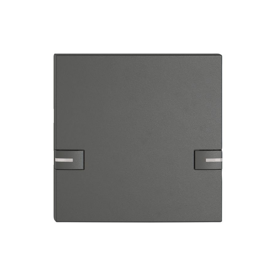 Poussoir 1/1 EDIZIO.liv SNAPFIX® p.KNX&UNI a.LED 2×comm.simple grf