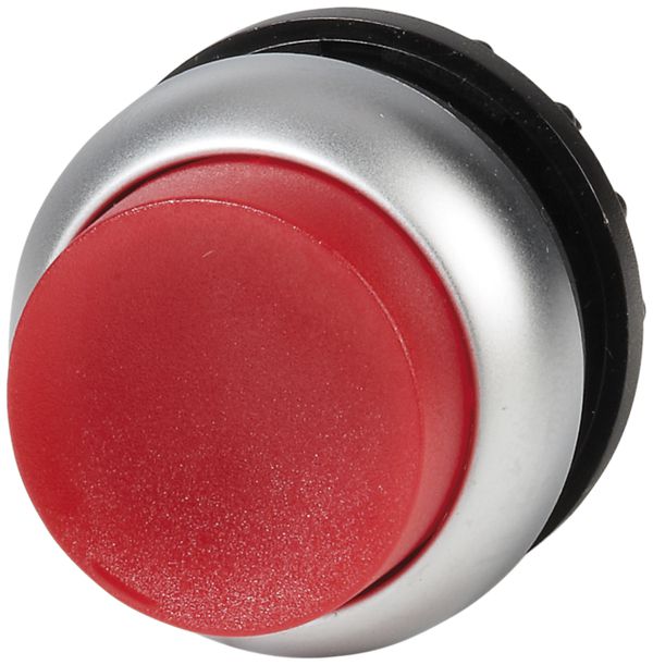 Leucht-Drucktaste ETN RMQ hoch rot, tastend, Ring verchromt