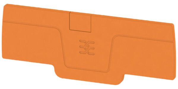 Plaque de fermeture Weidmüller série A AEP 4C 2.5 75.55×2.1mm, orange