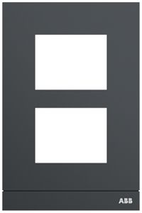 Abdeckrahmen Audio ABB-Welcome, für 1/2 (2 Module), Al anthrazit