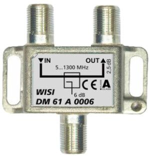 Deviatore F WISI DM61A 0006 1 volta 6dB 5…1300MHz