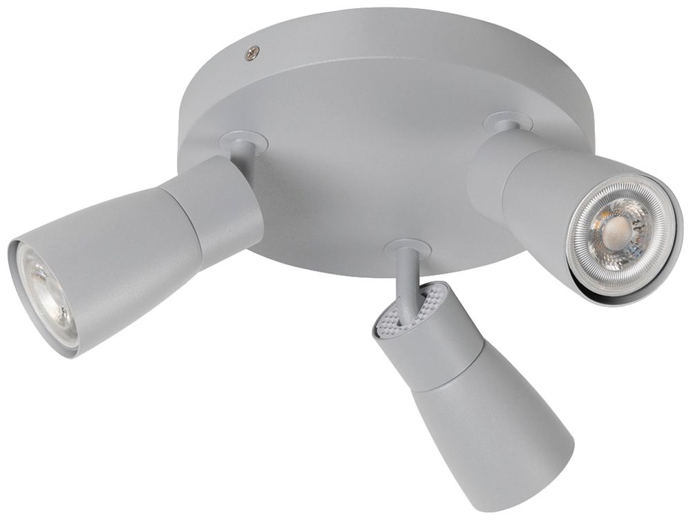 Spot SLV PURI 2.0 Dome CW GU10 3×6W DIM Ø180×113mm grau