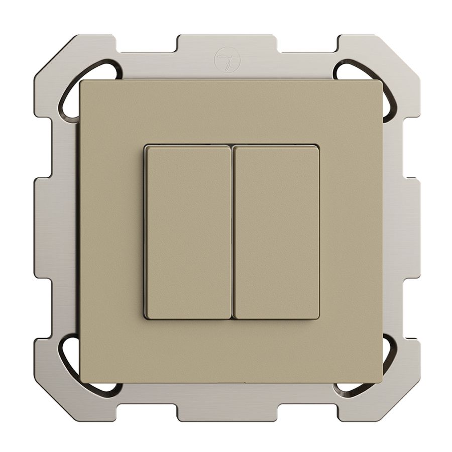 UP-Druckschalter 2K/2T Edue Wiser sand