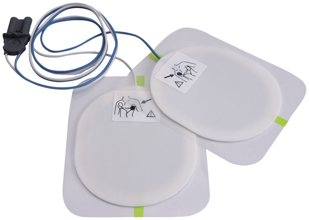 Einweg-Pads zu Defibrillator SAVER ONE, vorverkabelt, für Erwachsene