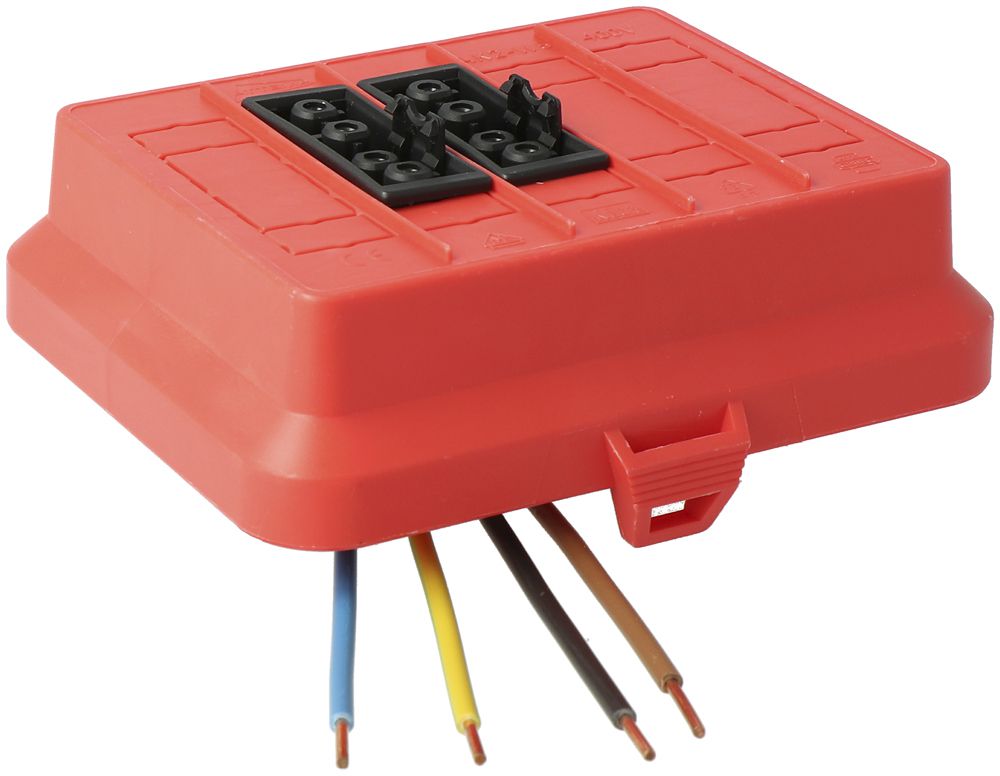 Frontteil AGRO, in: 4P H07V-U, out: 2×4P sw L1+L2, Wieland