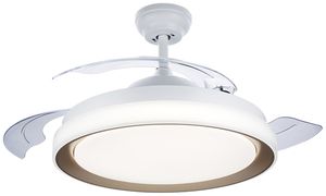 LED-Pendelleuchte Bliss 28/35W 4500lm 827/840/855 direkt gold Ventilator