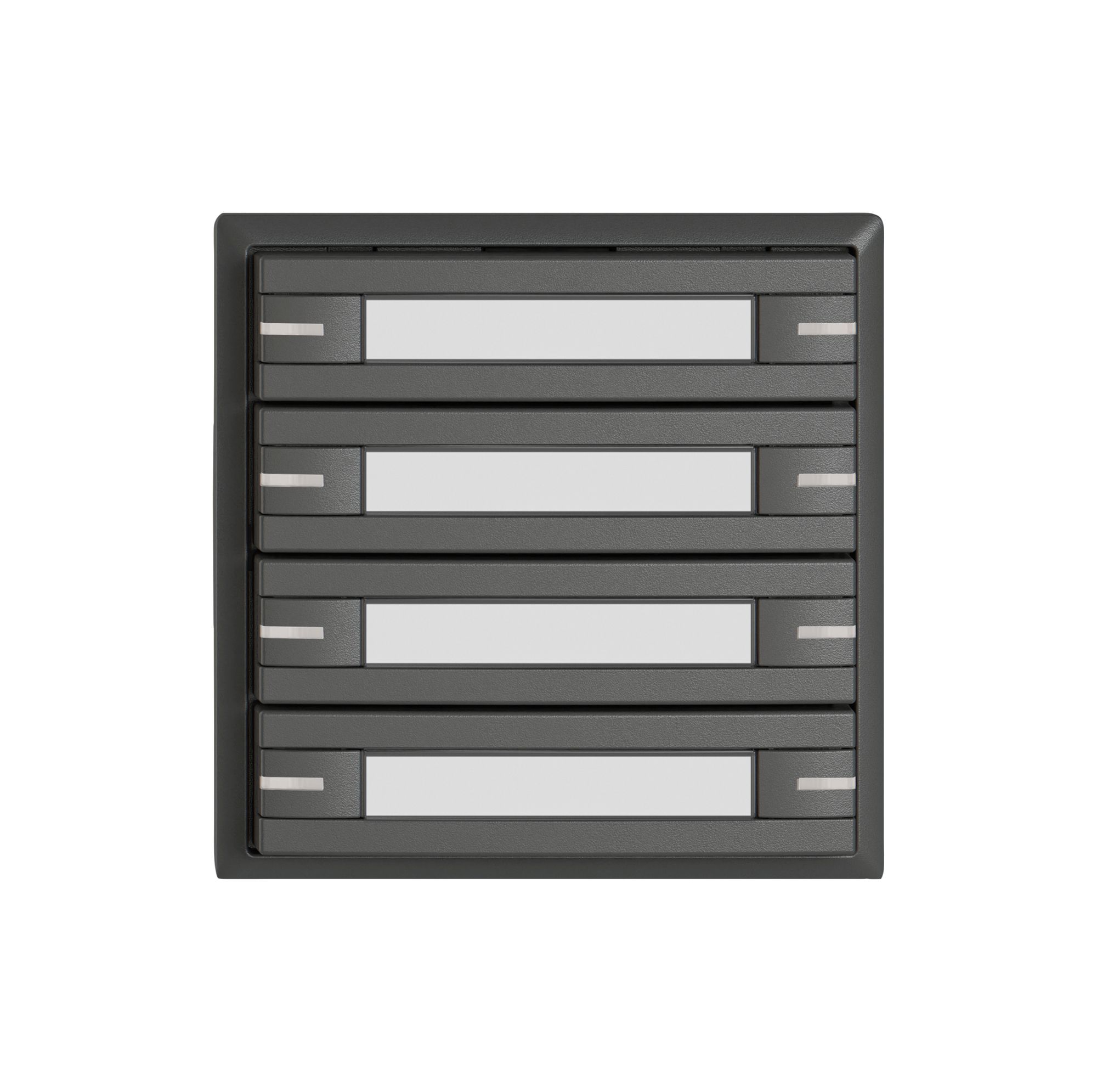 Pulsante KNX RGB EDIZIO.liv SNAPFIX® sensore temp.RGB-LED targ.8× com.1T grs