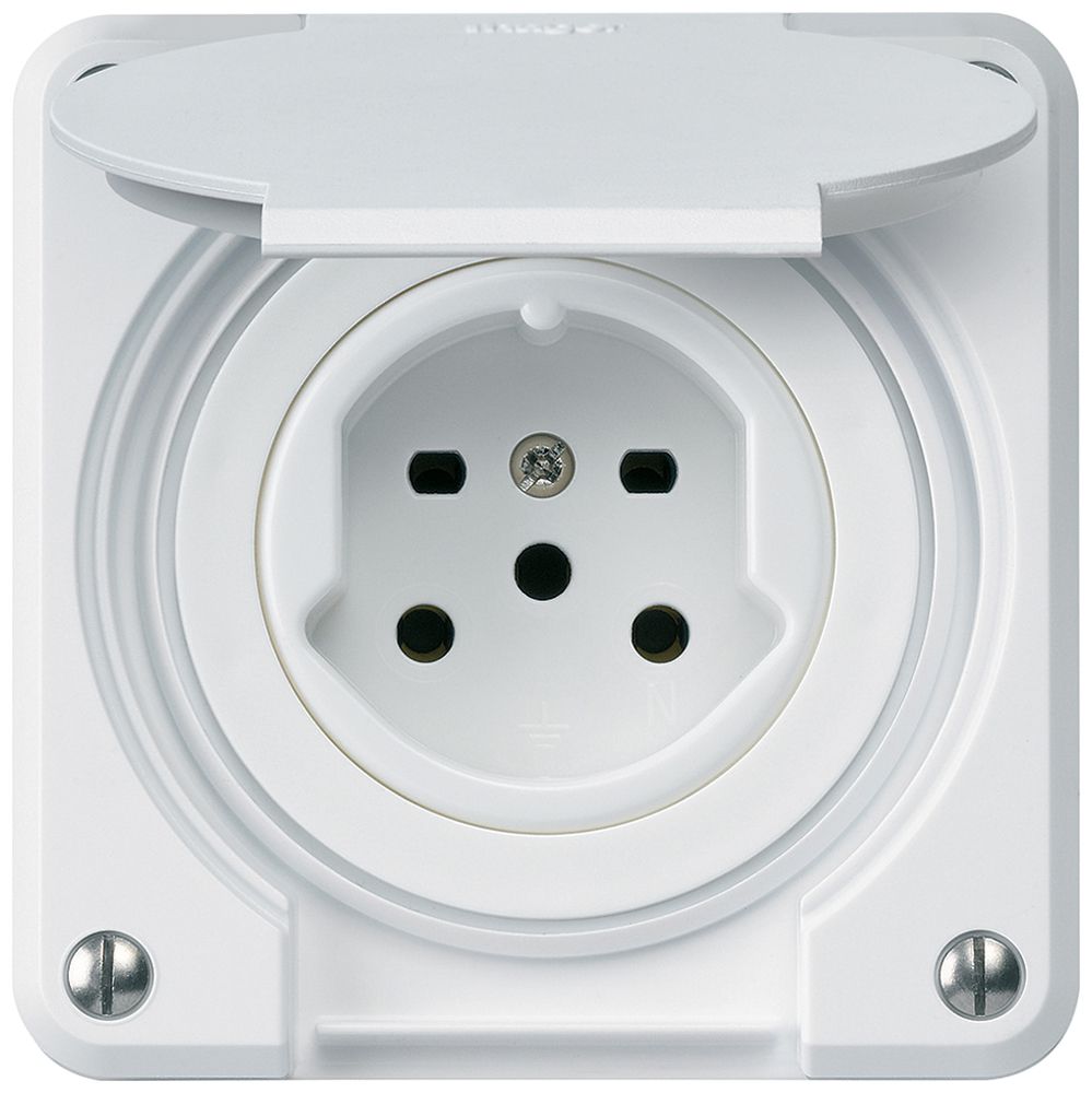UP-Steckdose robusto Typ 15 weiss