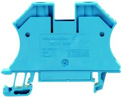 Borne de passage Weidmüller WDU 16N connexion à vis 16mm² TS35 bleu