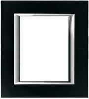 Abdeckrahmen Glas schwarz, Axolute 141.5×127mm