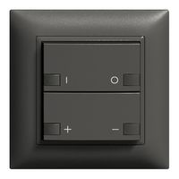 Frontset ON-OFF Dimmer 2K/2T ZEP EDIZIOdue schwarz