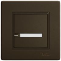 UP-Universaltaster EDIZIO.liv UNI SNAPFIX® 12…48V m.LED blau 1× 1-Tbed.Pap.br