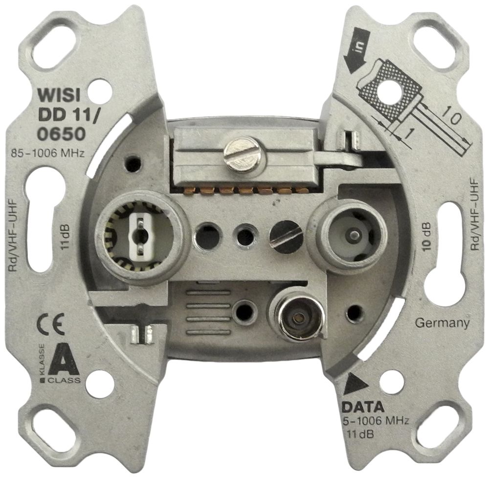 Datendose R/TV DD11 11dB 5…65MHz, ohne Kralle