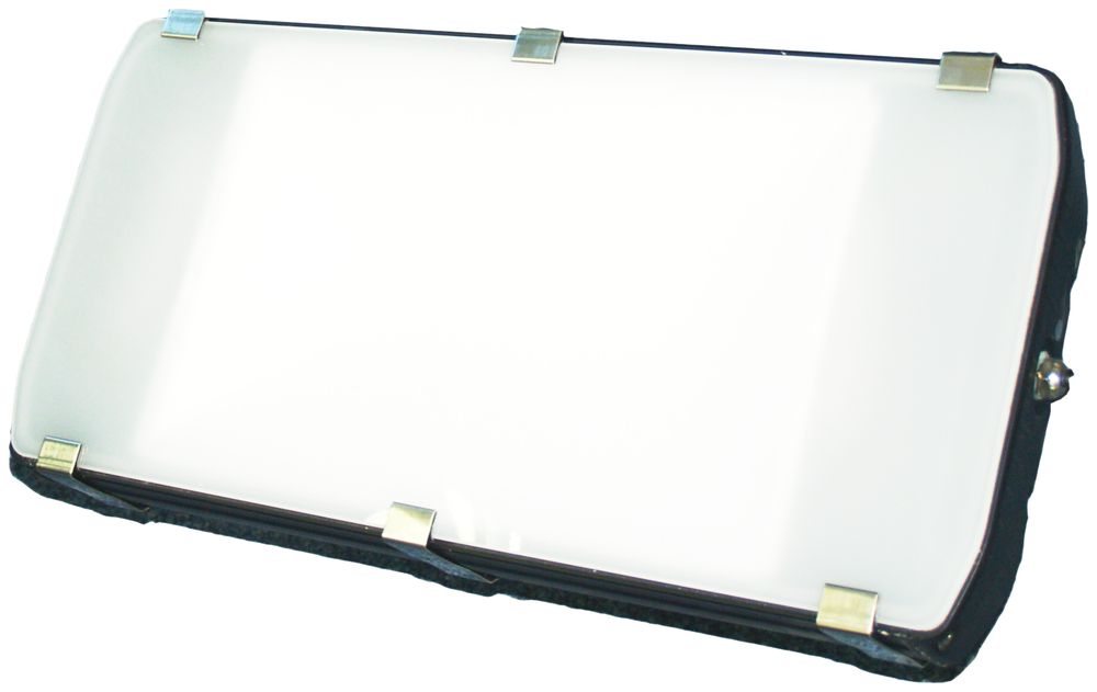 AP-LED-Strahler ELBRO 320W 5300K IP65 Abdeckung Opal, schwarz