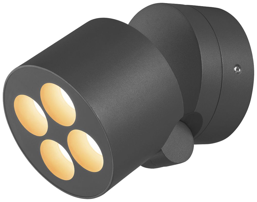 LED-Decken-/Wandleuchte SLV R-CUBE 15W 800lm 827/830 IP65 DIM Ø100mm an