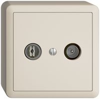 Prise TV-R AP EDIZIOdue 11dB crema à large bande 5…2000MHz, FX39