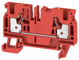 Morsetto di passaggio Weidmüller A2C PUSH IN 4mm² TS35 rosso
