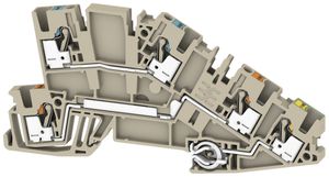 Borne d'installation Weidmüller AITB 2.5 N-L-PE PUSH IN 3 étages