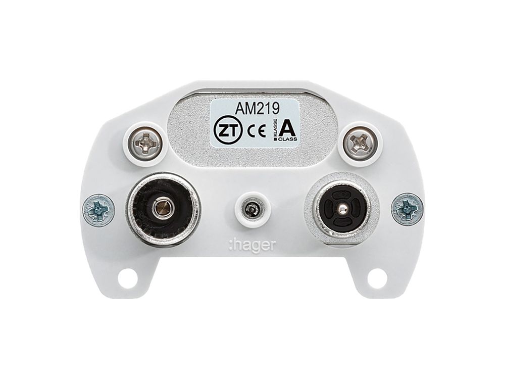 Einsatz zu Antennendose Hager R/TV Bauart E 19dB 2GHz