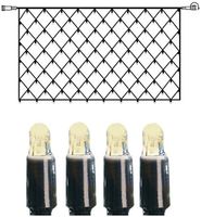 Lichtnetz System LED Extra, 2×1m, schwarz, 8W, 100 LED, warmweiss