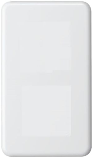 Abdeckplatte I-I ohne Bohrung weiss