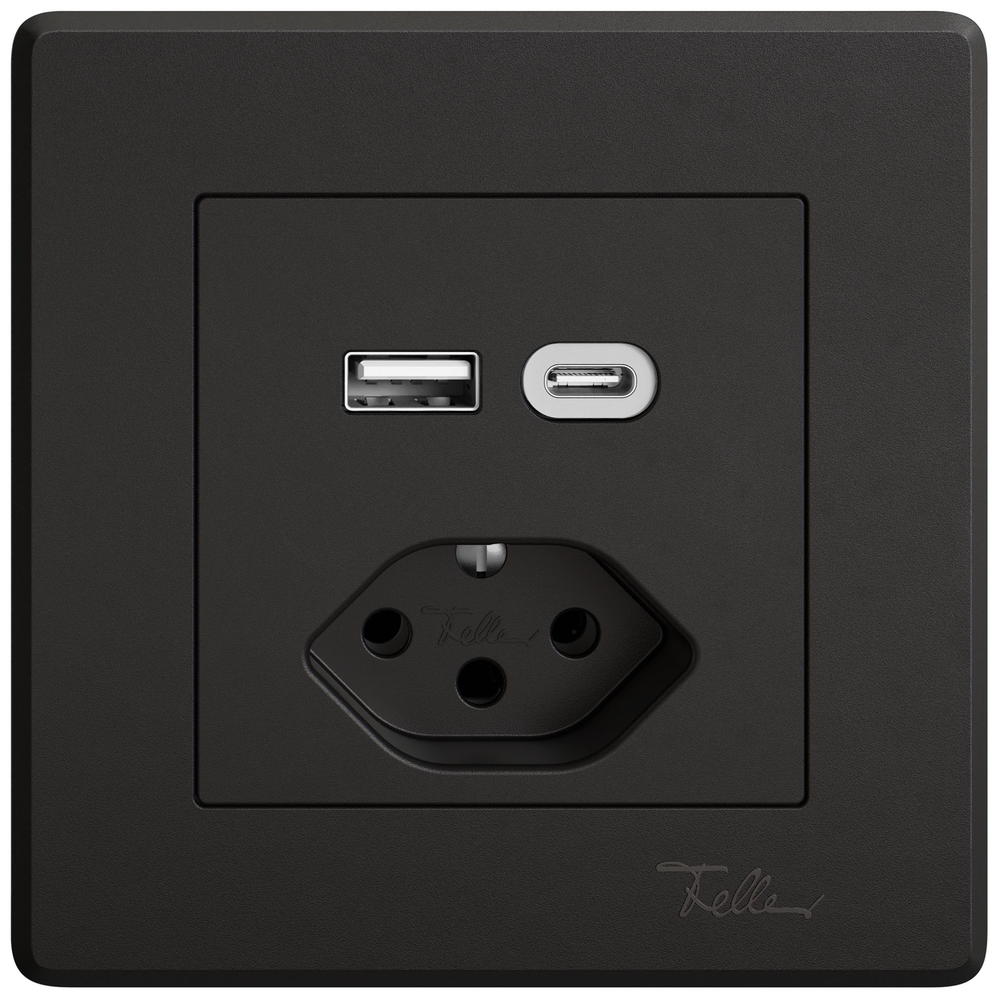 Presa di ricarica USB INC EDIZIO.liv SNAPFIX® USB A+C/T13 3A 230VAC ne