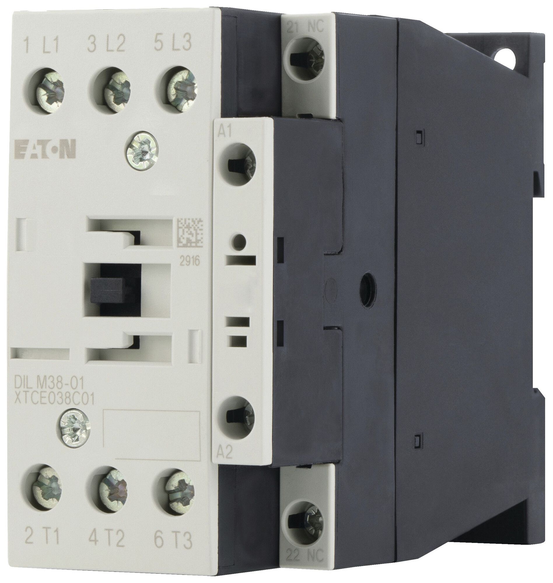 Leistungsschütz Eaton DILM38-01 24…27V DC 3NO 45A 38A 18.5kW 7kW 24…690V