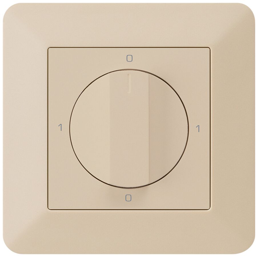 UP-Drehschalter kallysto.trend 0/2L beige mit Drehgriff