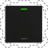 Poussoir KNX RGBW INC MDT TAL-60T1016.02S temp 1t/2a noir mat "neutre"